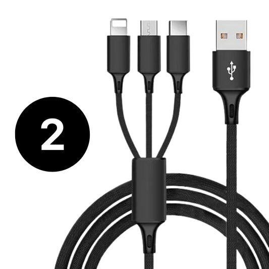 2x3-in-1 Universal USB Charging Cable