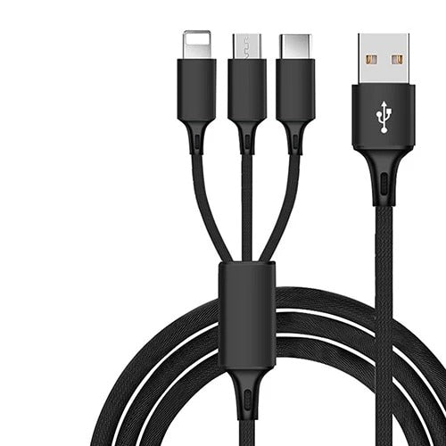 3 - in - 1 Universal USB Charging Cable - CleverElly